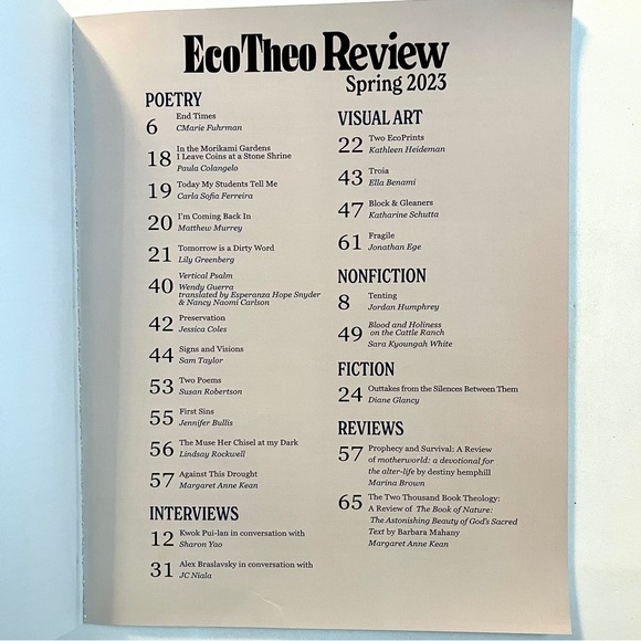 EcoTheo Review. Spring 2023. UPC 9772694230001-16. New - Picture 3 of 9